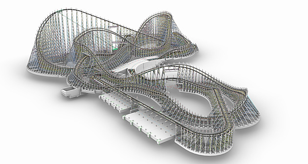 V Mirakulu roste dřevěná horská dráha. Má posunout možnosti zábavních parků v ČR