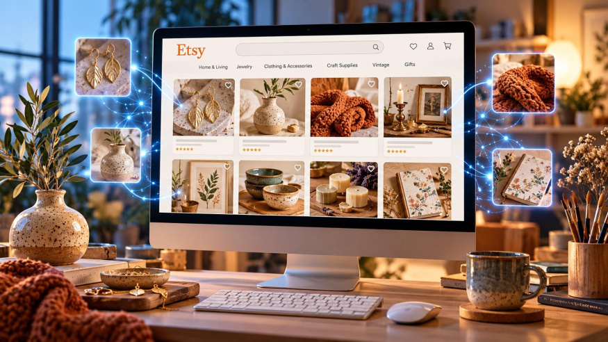 Globální tržiště Etsy zakročuje proti záplavě AI braku, u většiny zboží musí být alespoň jedna reálná fotka